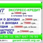 Предоставление кредитнх услуг 