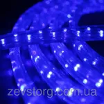 Светодиодный дюралайт новогодний LED 10м с контроллером синий