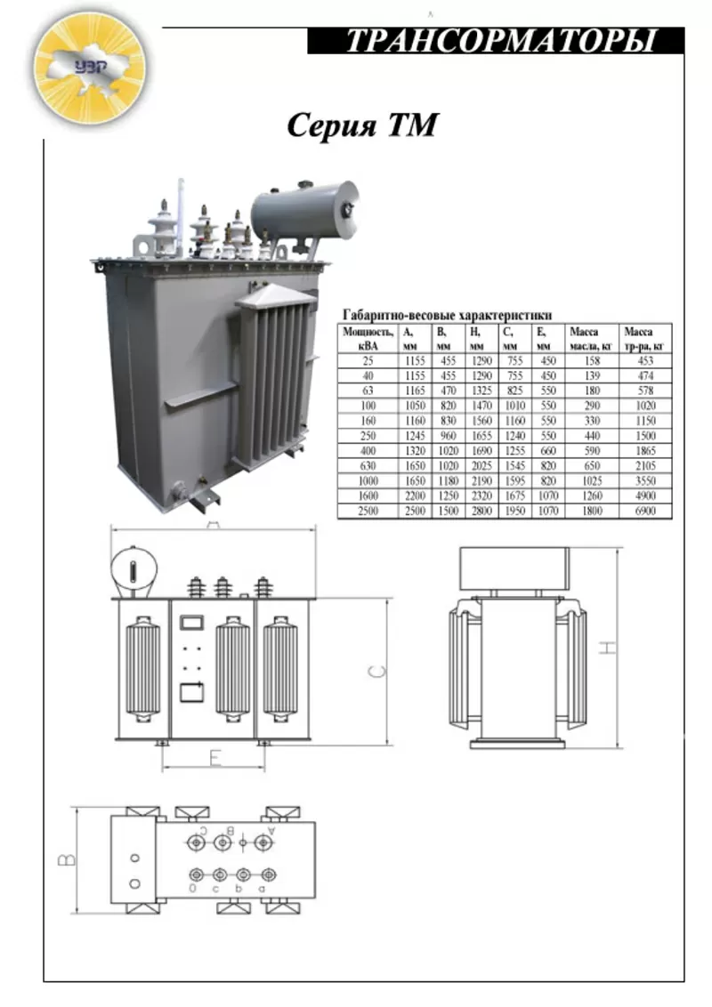 Продажа силовых трансформаторов ТМ