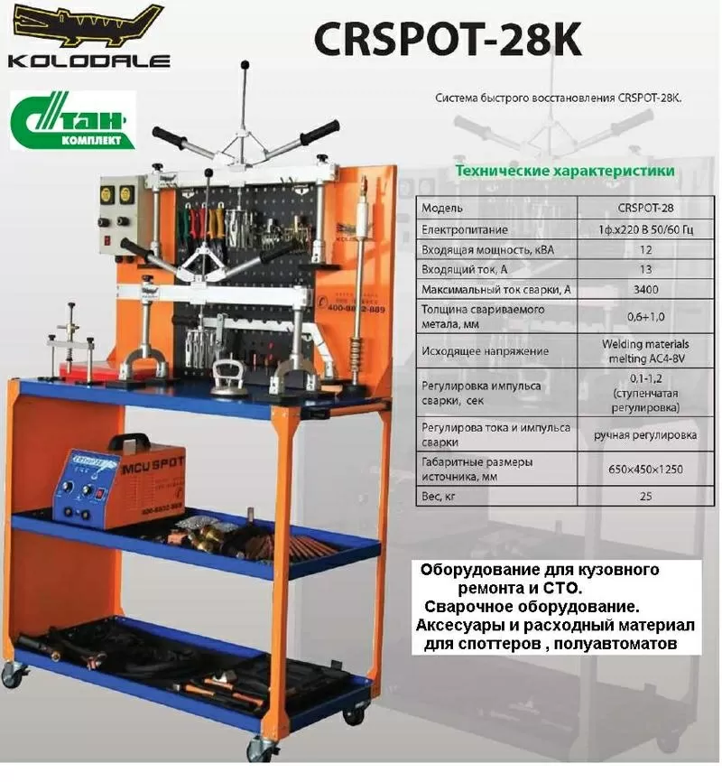 COLODALE Crspot-28K. Споттер и Система быстрого восстановления кузовов