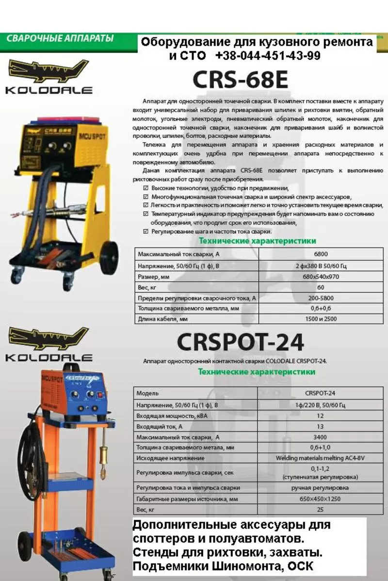 COLODALE Crspot-28K. Споттер и Система быстрого восстановления кузовов 15